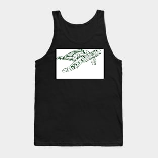 Green Turtle Turtle. Tank Top